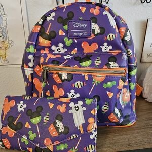 Loungefly Halloween Mickey Bag And Wallet